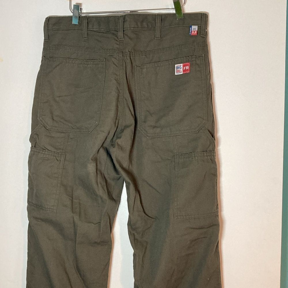 Big Bill Flame Resistant Mens Size 34 Cargo Work Pants Slim Fit